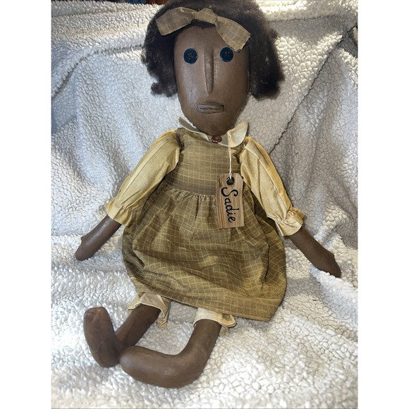 Vintage Cloth Folk Art Doll‎ 22